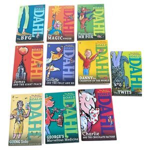Lot of 10 Roald Dahl Paperback Books Quentin Blake Charlie BFG James Fox